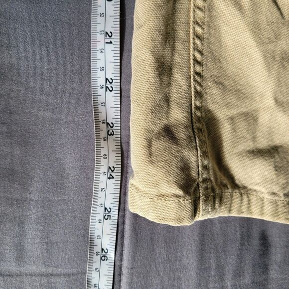 Prana Utility Barrel Pants Size 6 High Rise Crop Organic Cotton Baggy Rock Ridge - Picture 9 of 11
